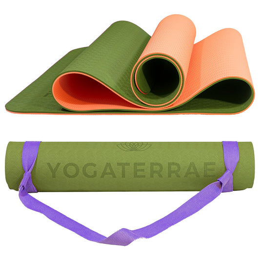 TAPIS DE YOGA STUDIO VERT CORAIL