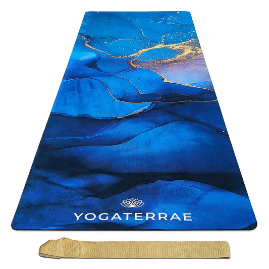 TAPIS DE YOGA SUÉDÉ ET CAOUTCHOUC NATUREL SVARNA NADI