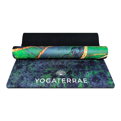 TAPIS DE YOGA SUÉDÉ ET CAOUTCHOUC NATUREL KANANA " VOYAGE "