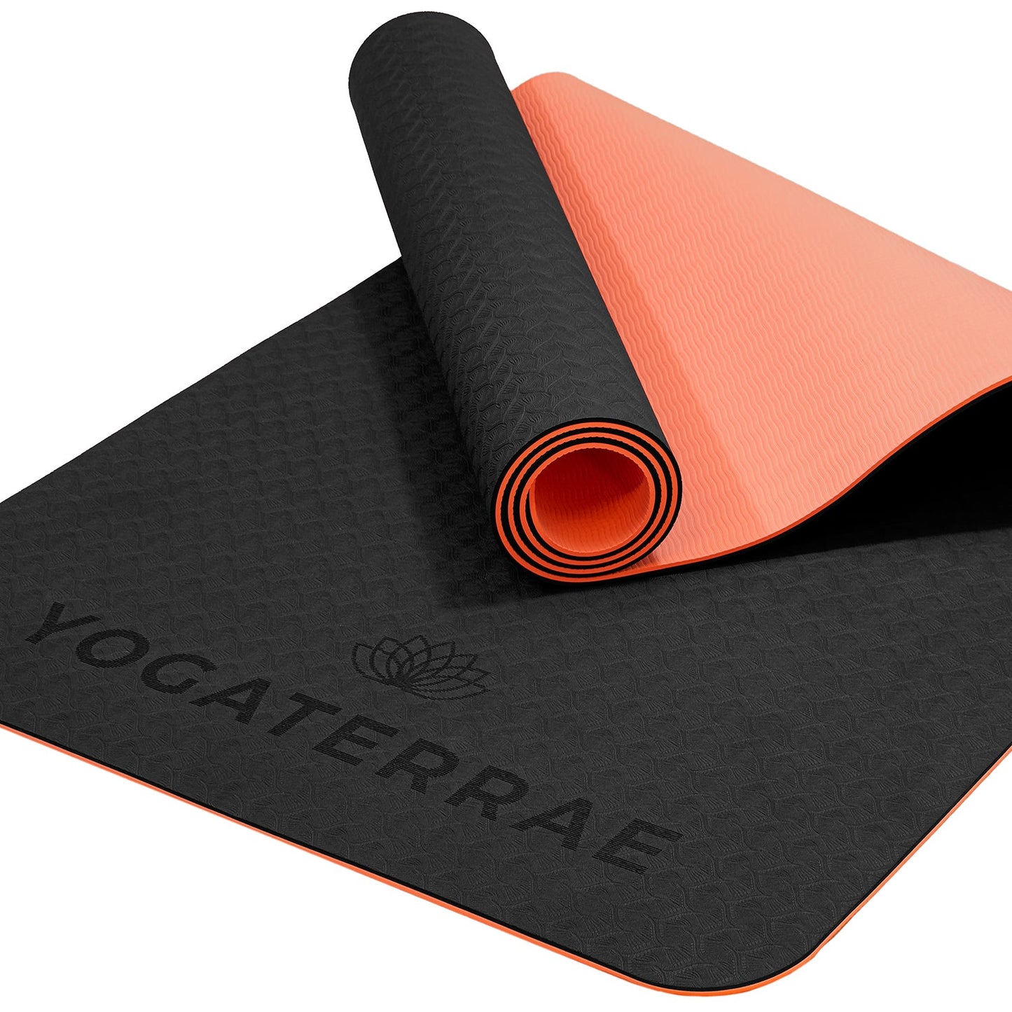 TAPIS DE YOGA STUDIO NOIR CORAIL