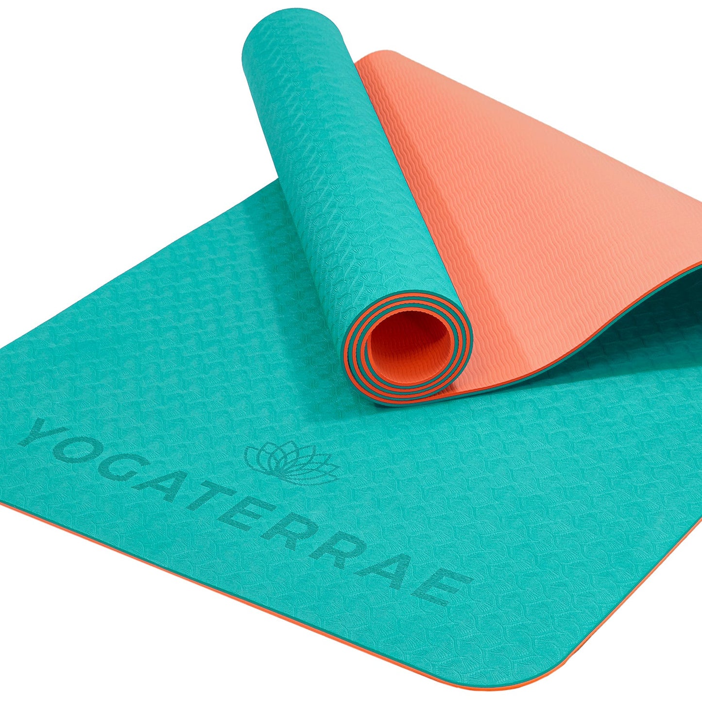 TAPIS DE YOGA STUDIO TURQUOISE CORAIL