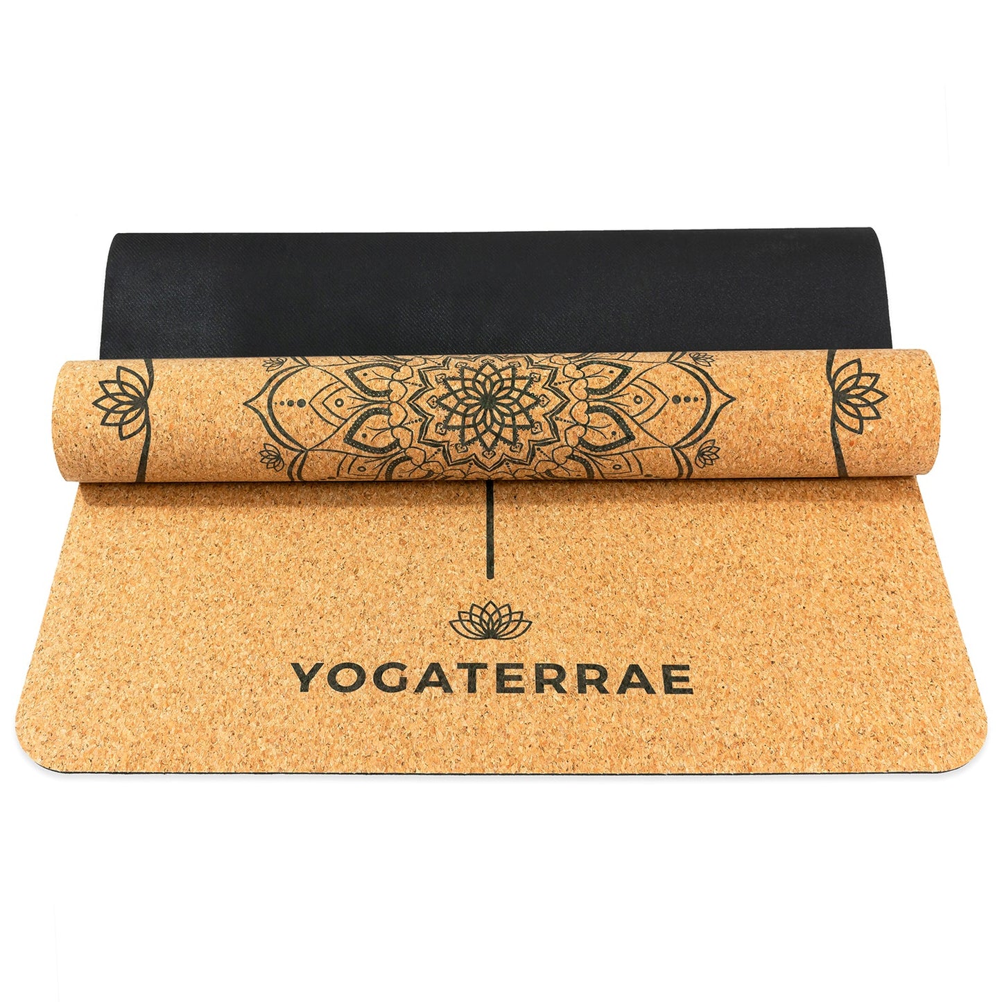 TAPIS DE YOGA MANDALA EN LIÈGE ET CAOUTCHOUC NATURELS