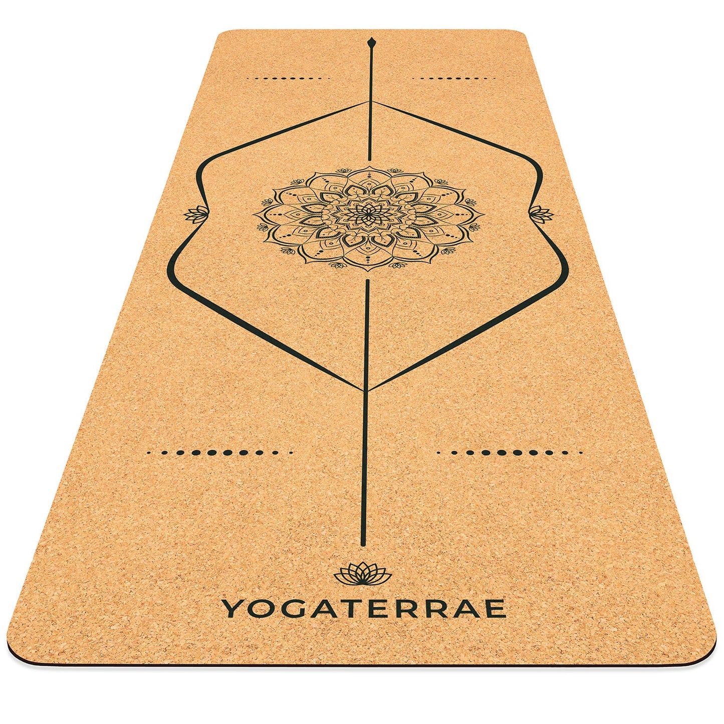 TAPIS DE YOGA MANDALA EN LIÈGE ET CAOUTCHOUC NATURELS